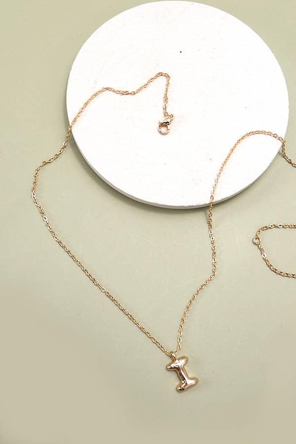 BALLOON BUBBLE PERSONALIZED INITIAL NECKLACE | 80N108 by Southern Satin