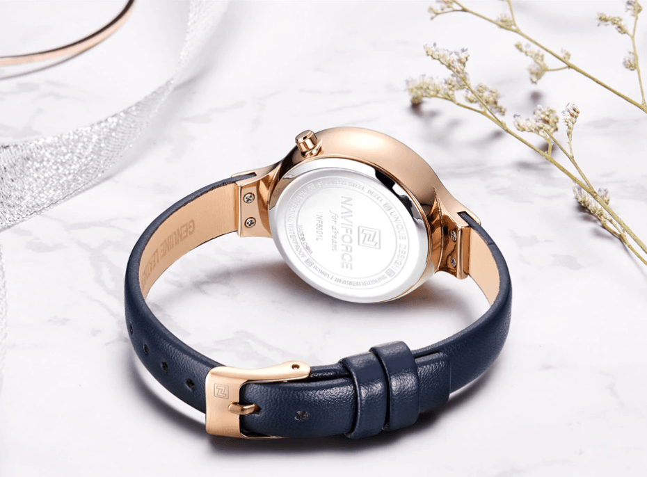 Elegant Women's Analog Quartz Watch With Leather Belt Waterproof Wristwatch Excellent Design Perfect Gift by Stevvex