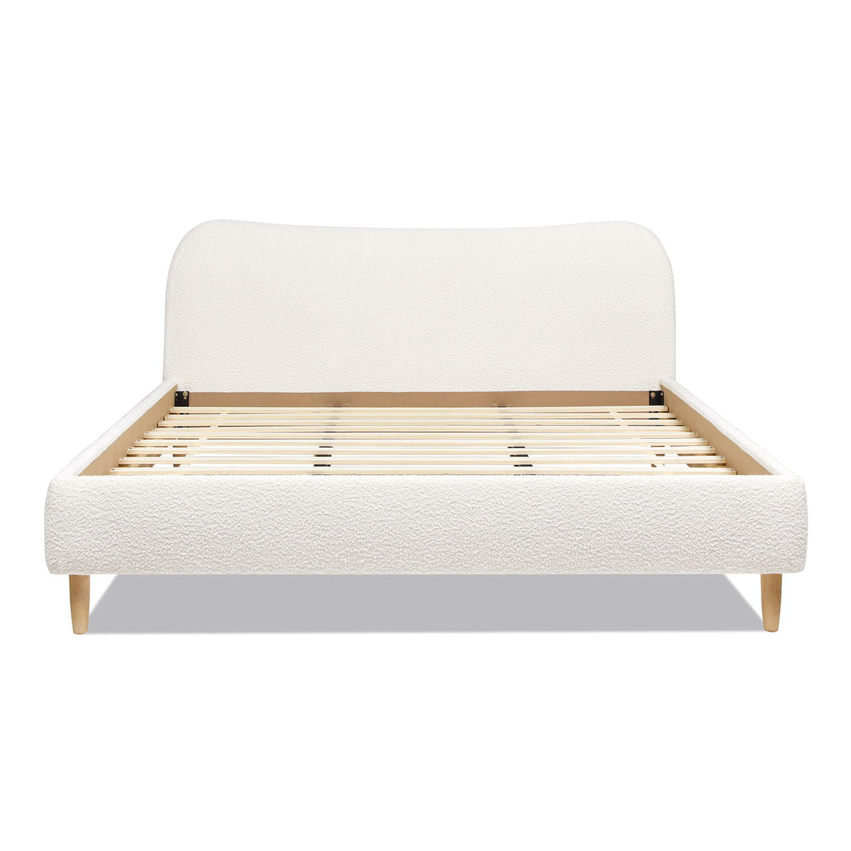 Roman - Curved Headboard Upholstered Platform Bed by Unique Piece Furniture