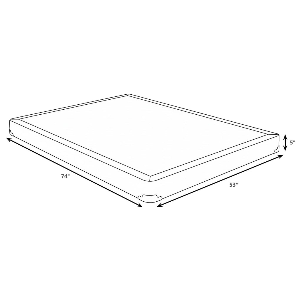 Mercer 5-inch Full Low Profile Box Spring Foundation by Unique Piece Furniture