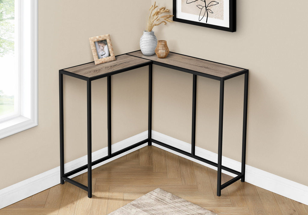 Corner Accent Console Table For Entryway, Unique L-Shaped Design by Unique Piece Furniture