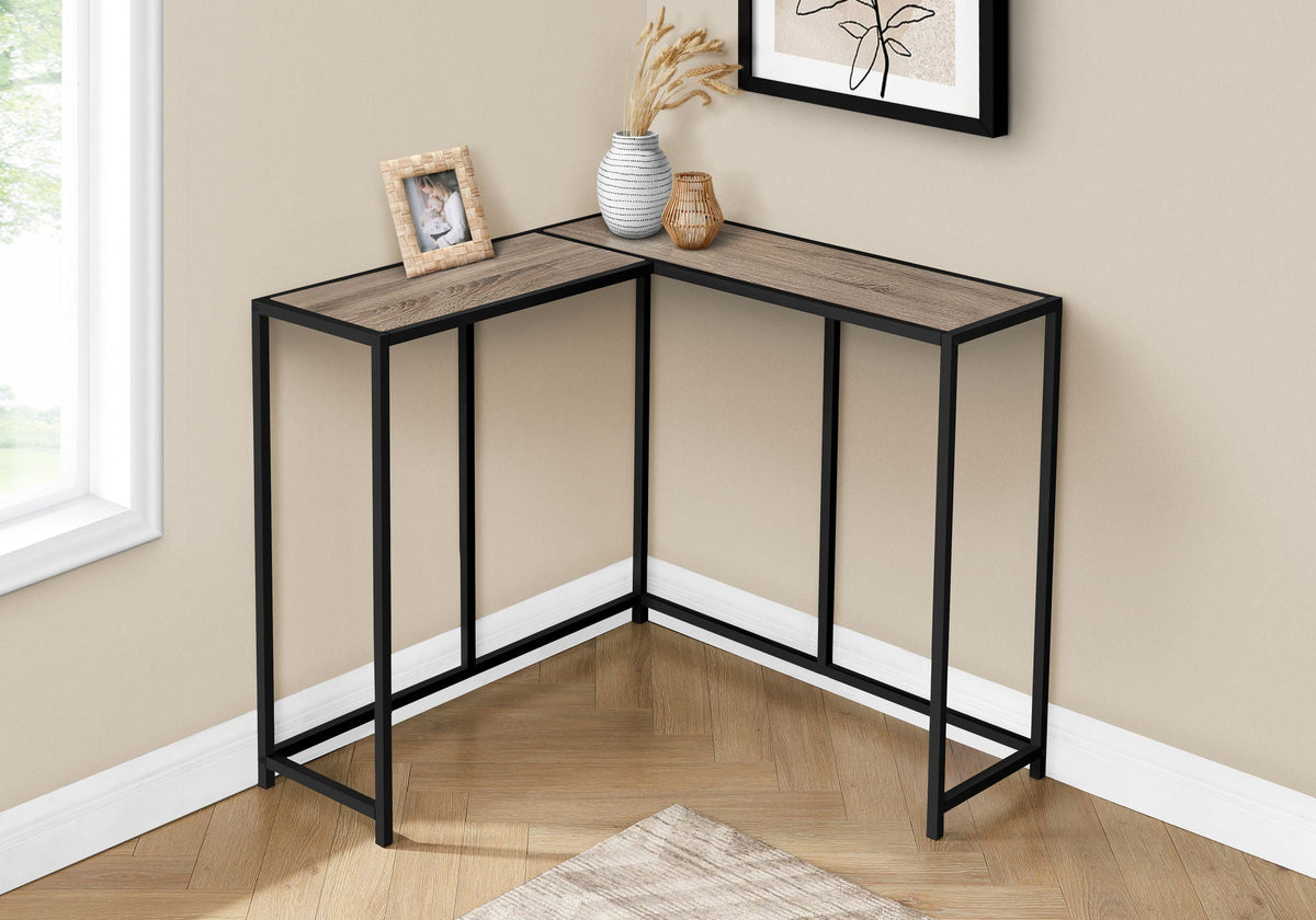 Corner Accent Console Table For Entryway, Unique L-Shaped Design by Unique Piece Furniture