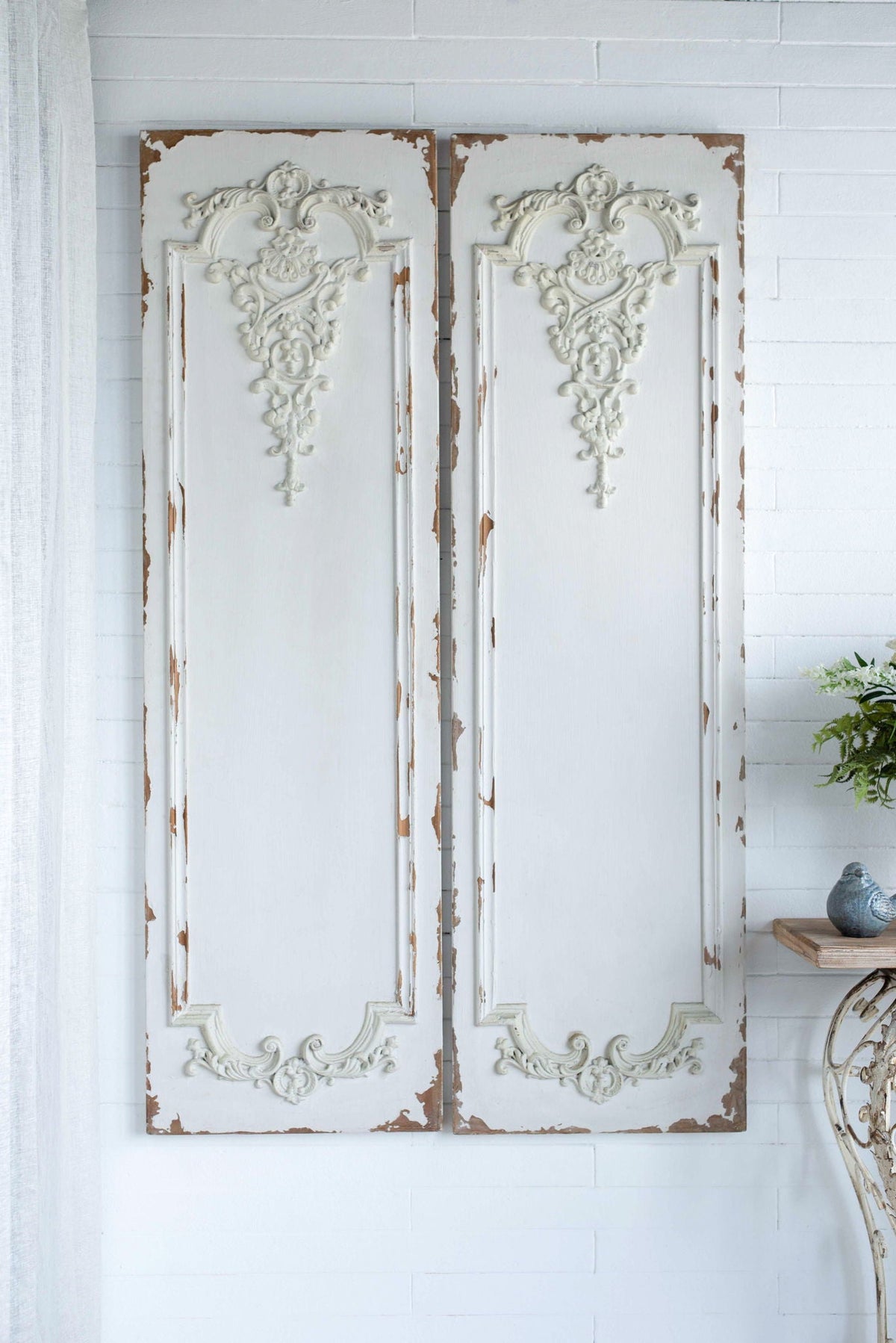 Set Of Large Wooden Rectangle Hanging Panels by Unique Piece Furniture