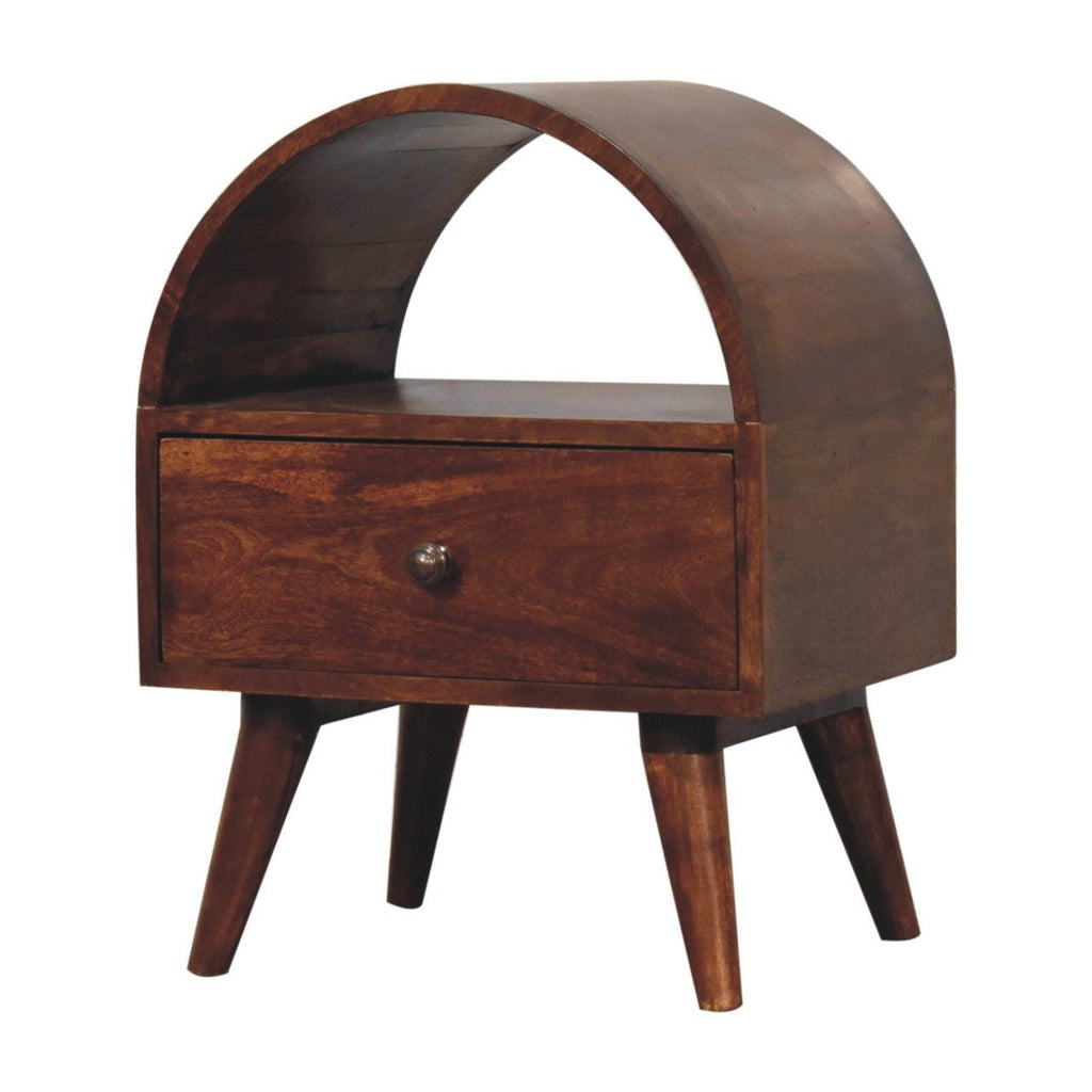 Dome Bedside Table - Brown by Unique Piece Furniture