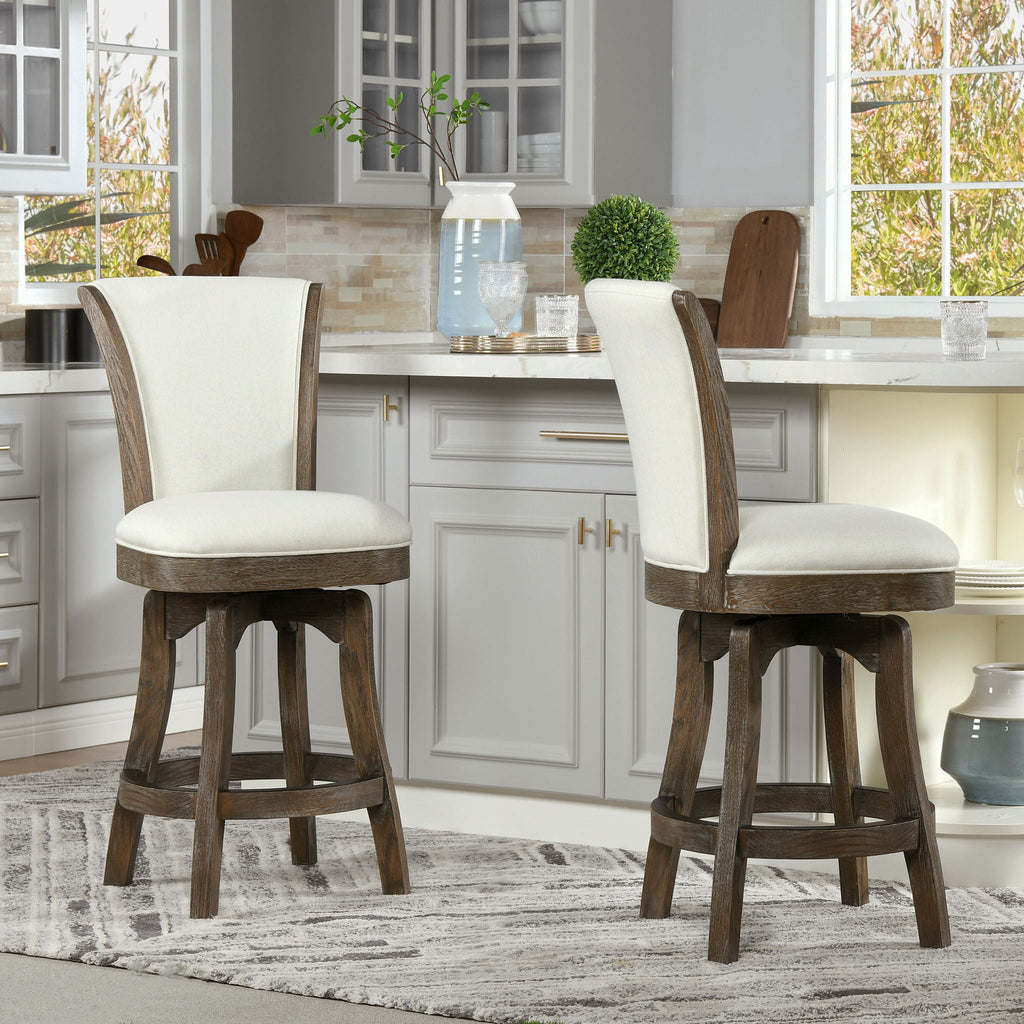 Henry - Armless Swivel Counter Height Bar Stool by Unique Piece Furniture