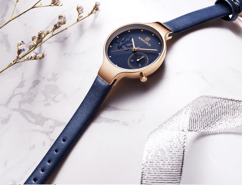 Elegant Women's Analog Quartz Watch With Leather Belt Waterproof Wristwatch Excellent Design Perfect Gift by Stevvex