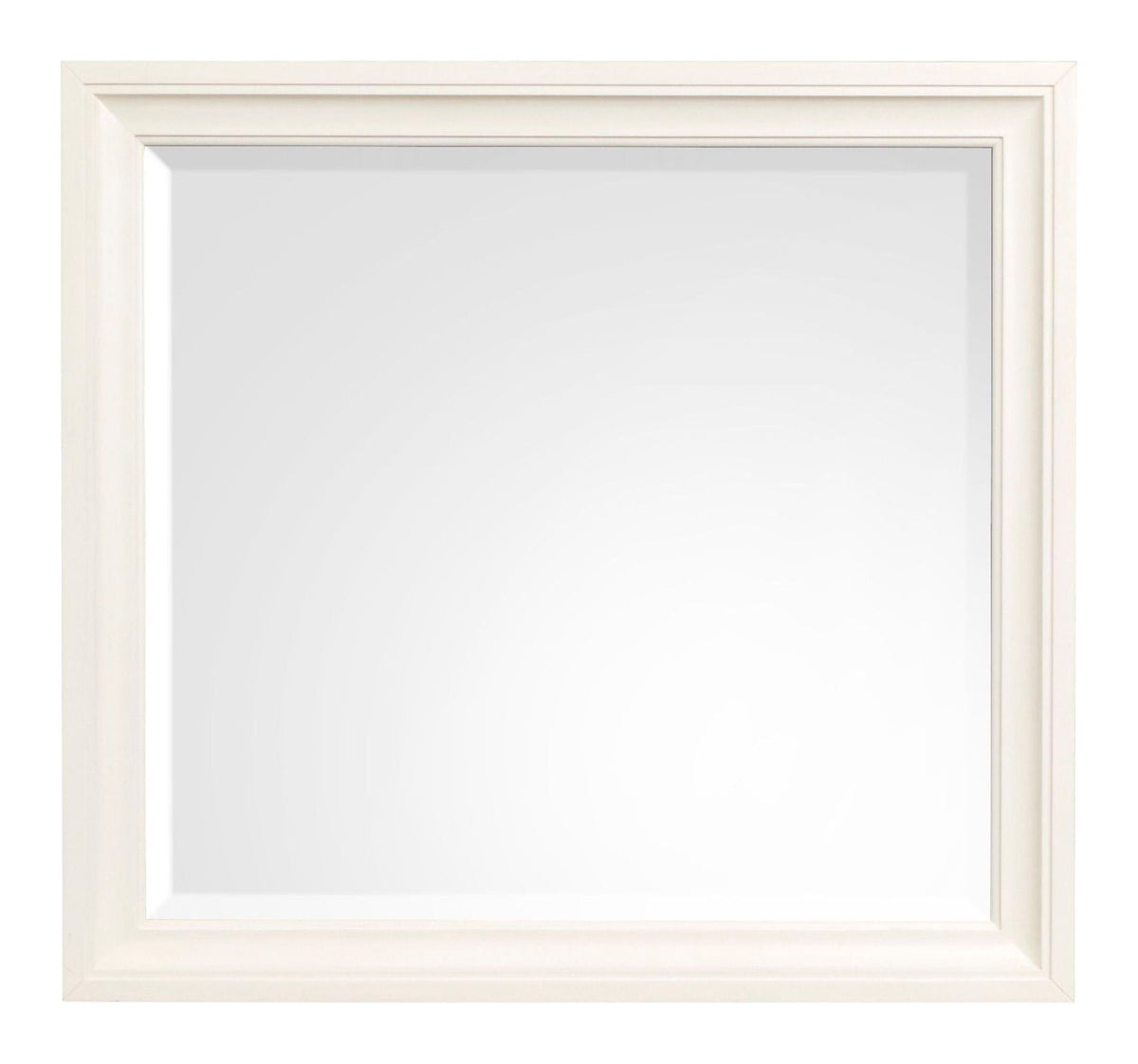 Kingston - Landscape Mirror - Whisper White And Cerused Nutmeg by Unique Piece Furniture