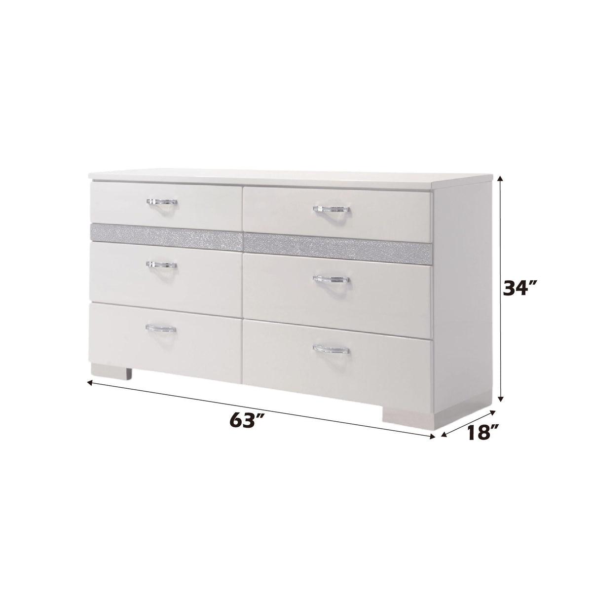 Naima II - Dresser - White by Unique Piece Furniture
