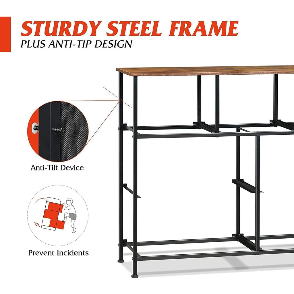 7 Drawer Dresser With Deep Storage And Wood Top Finish by ShipItFurniture