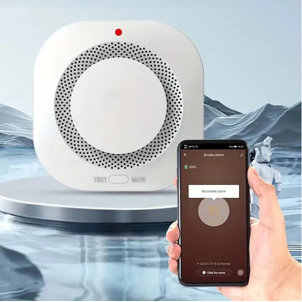 WiFi Smoke Alarm – Smart Fire Detector for Home & Business by DailySale