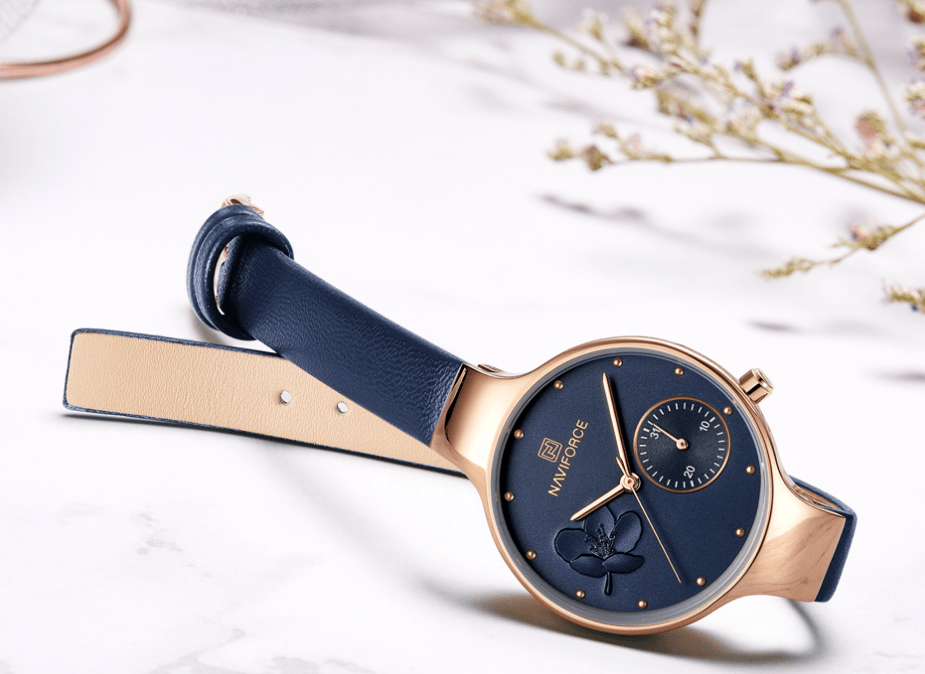 Elegant Women's Analog Quartz Watch With Leather Belt Waterproof Wristwatch Excellent Design Perfect Gift by Stevvex