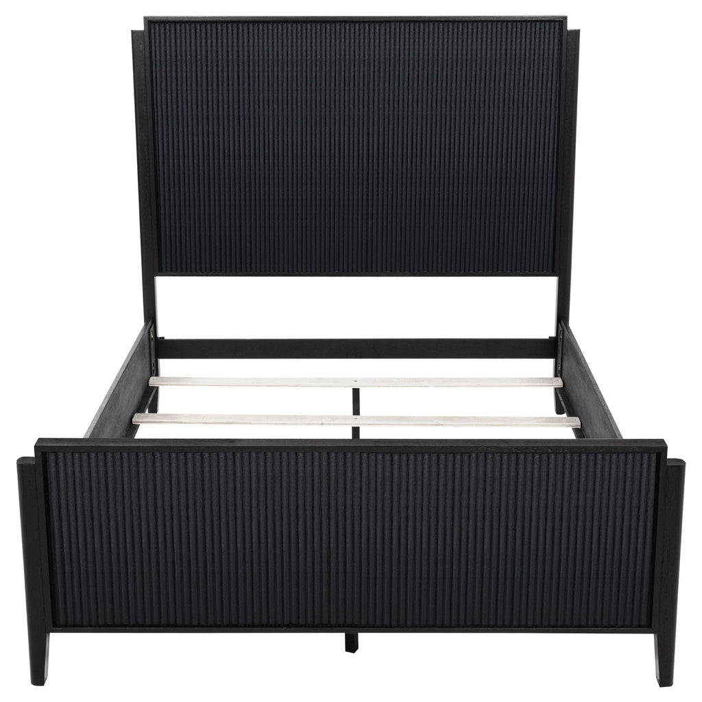 Brookmead Wood Queen Panel Bed Black by Unique Piece Furniture