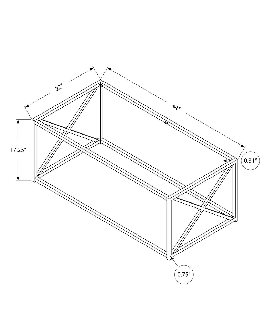 Table, Rectangular, Contemporary & Modern - Chrome by Unique Piece Furniture