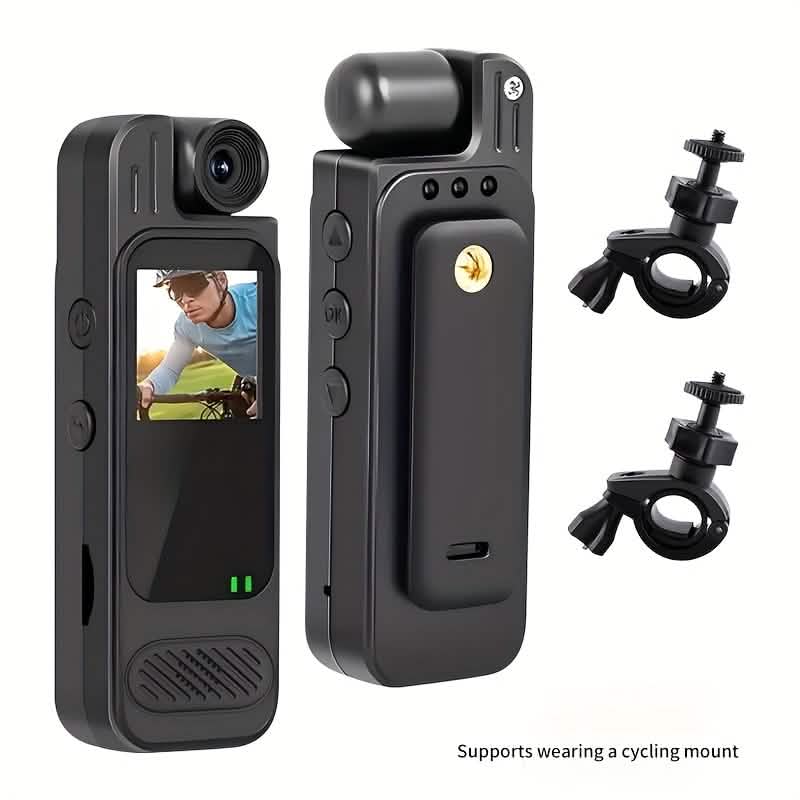 Premium Portable Body Camera Recorder – HD, SD Card Compatible by DailySale