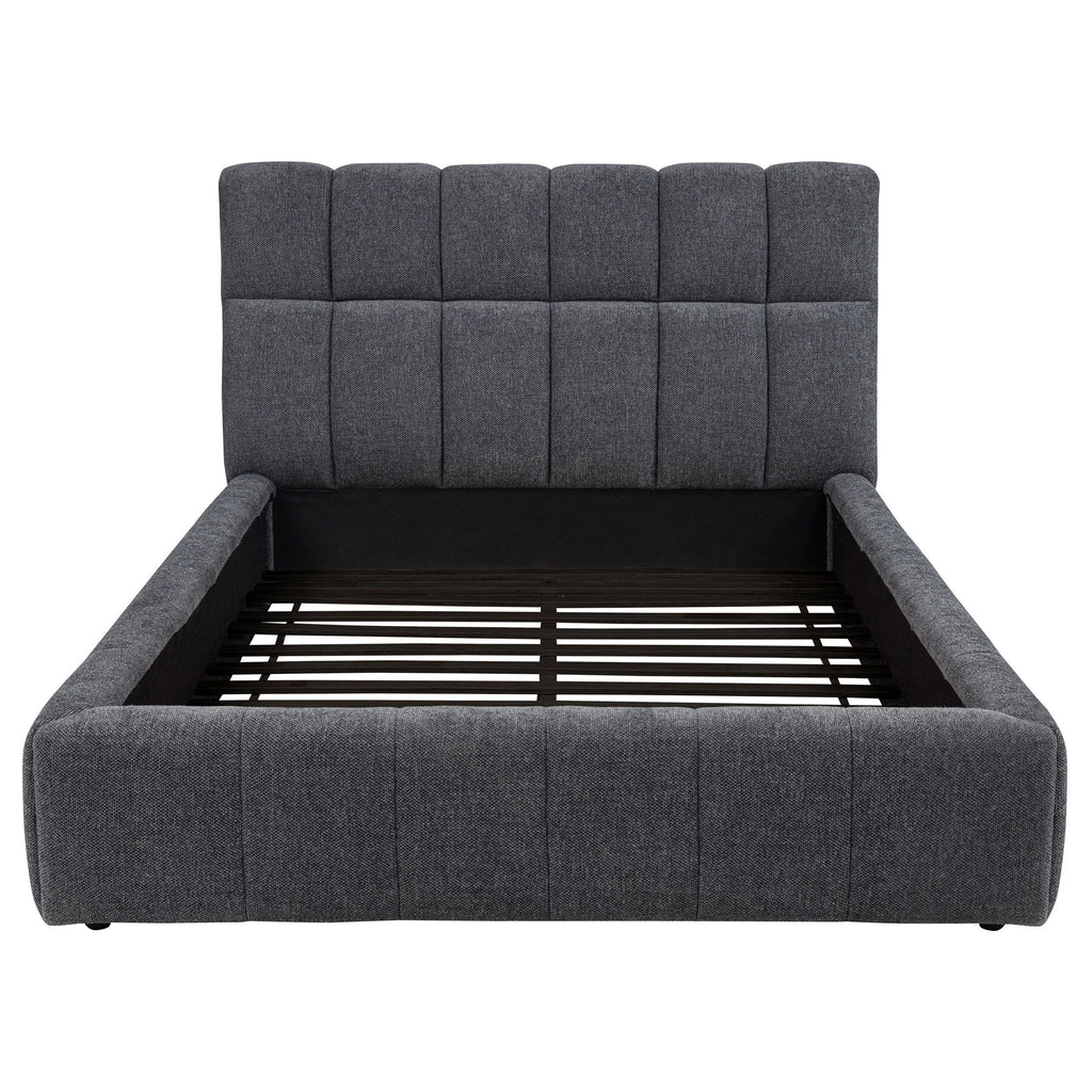 Nollet 48-inch Upholstered Queen Panel Platform Bed Grey by Unique Piece Furniture
