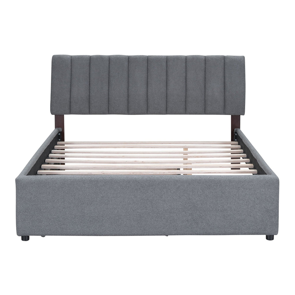 Upholstered Platform Bed With Trundle by Unique Piece Furniture