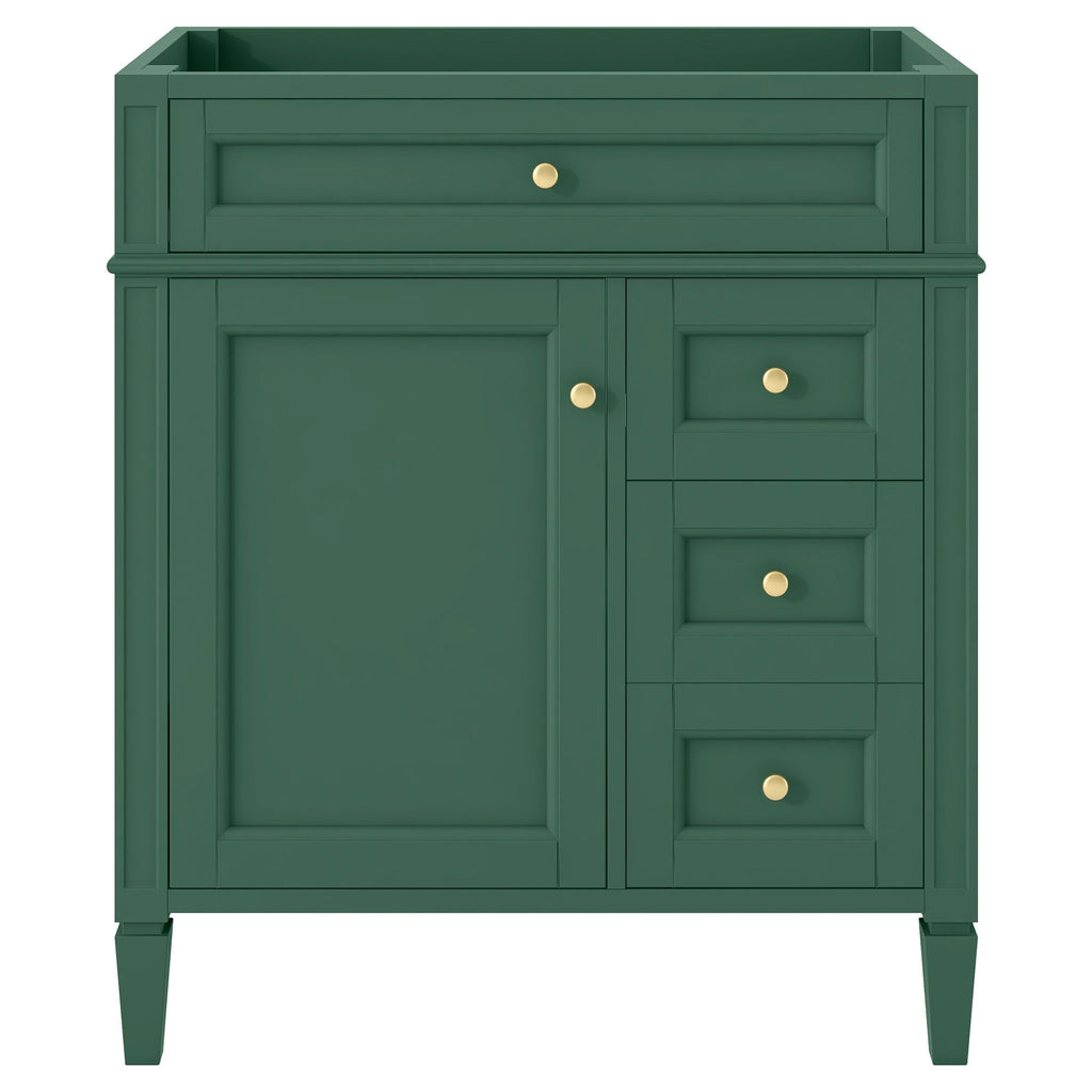 Bathroom Vanity With 2 Drawers And Tip-Out Drawer, Storage Cabinet by Unique Piece Furniture