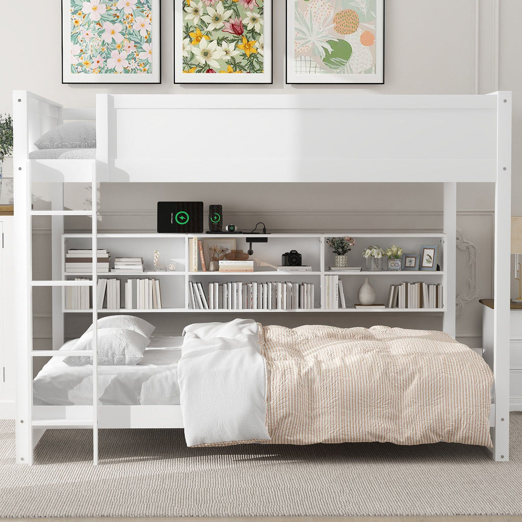 Bunk Bed With Storage Cabinets And USB Ports by Unique Piece Furniture