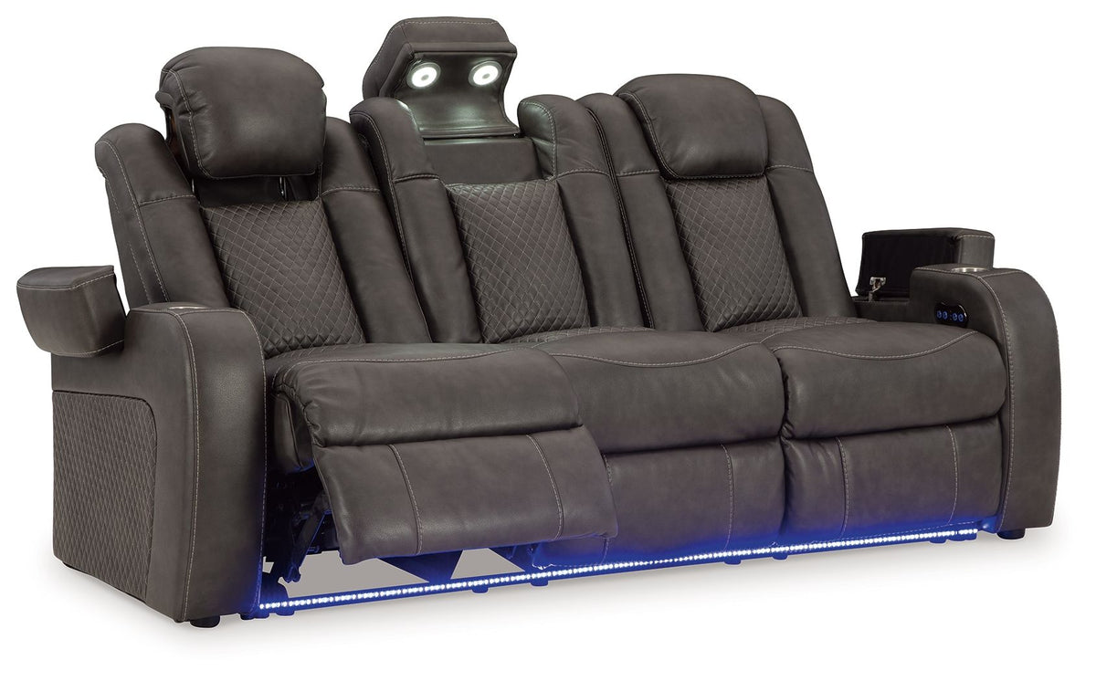 Fyne-dyme - Power Reclining Sofa With Adj Headrest by Unique Piece Furniture