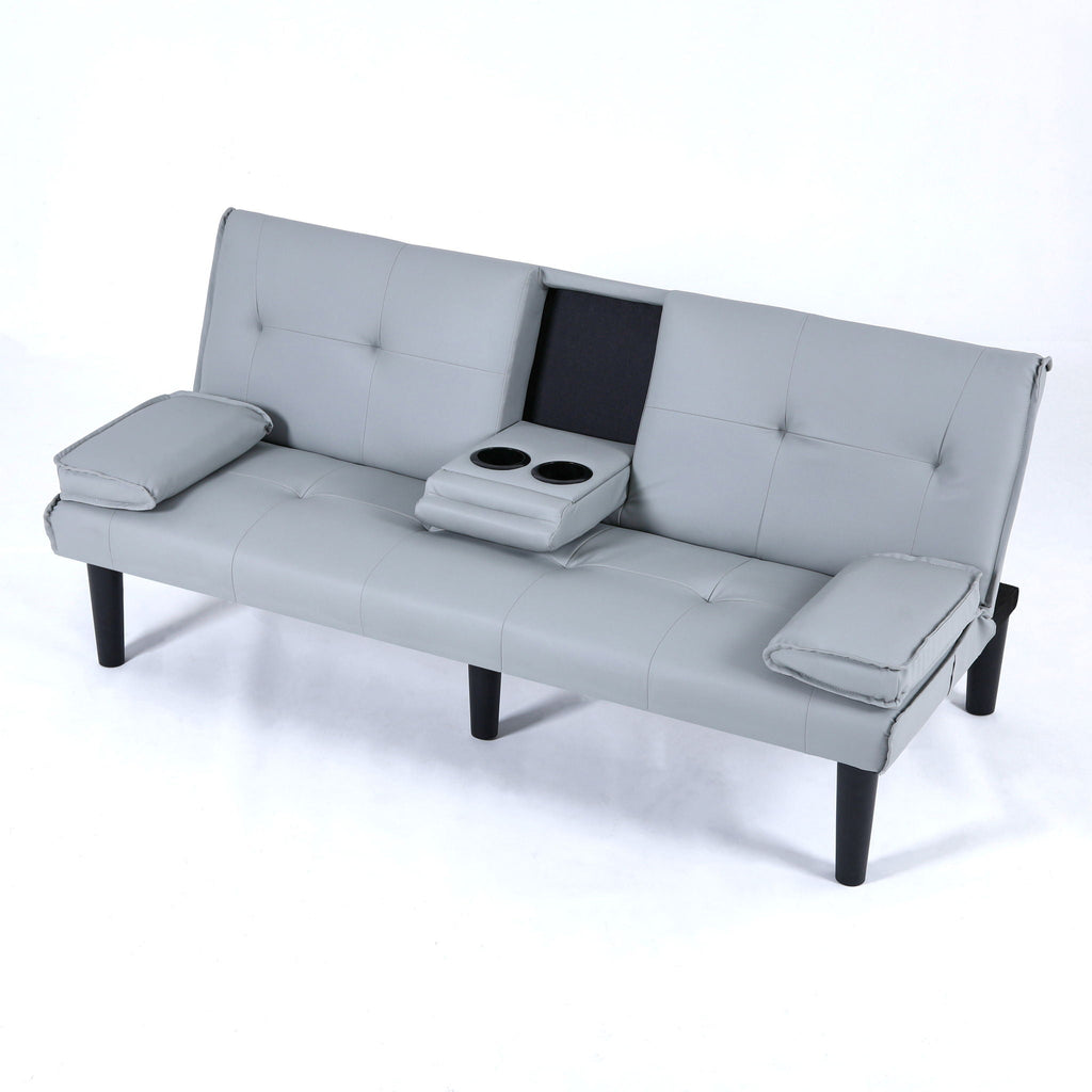 Sofa Bed With Foldable Design And Cup Holder by Unique Piece Furniture