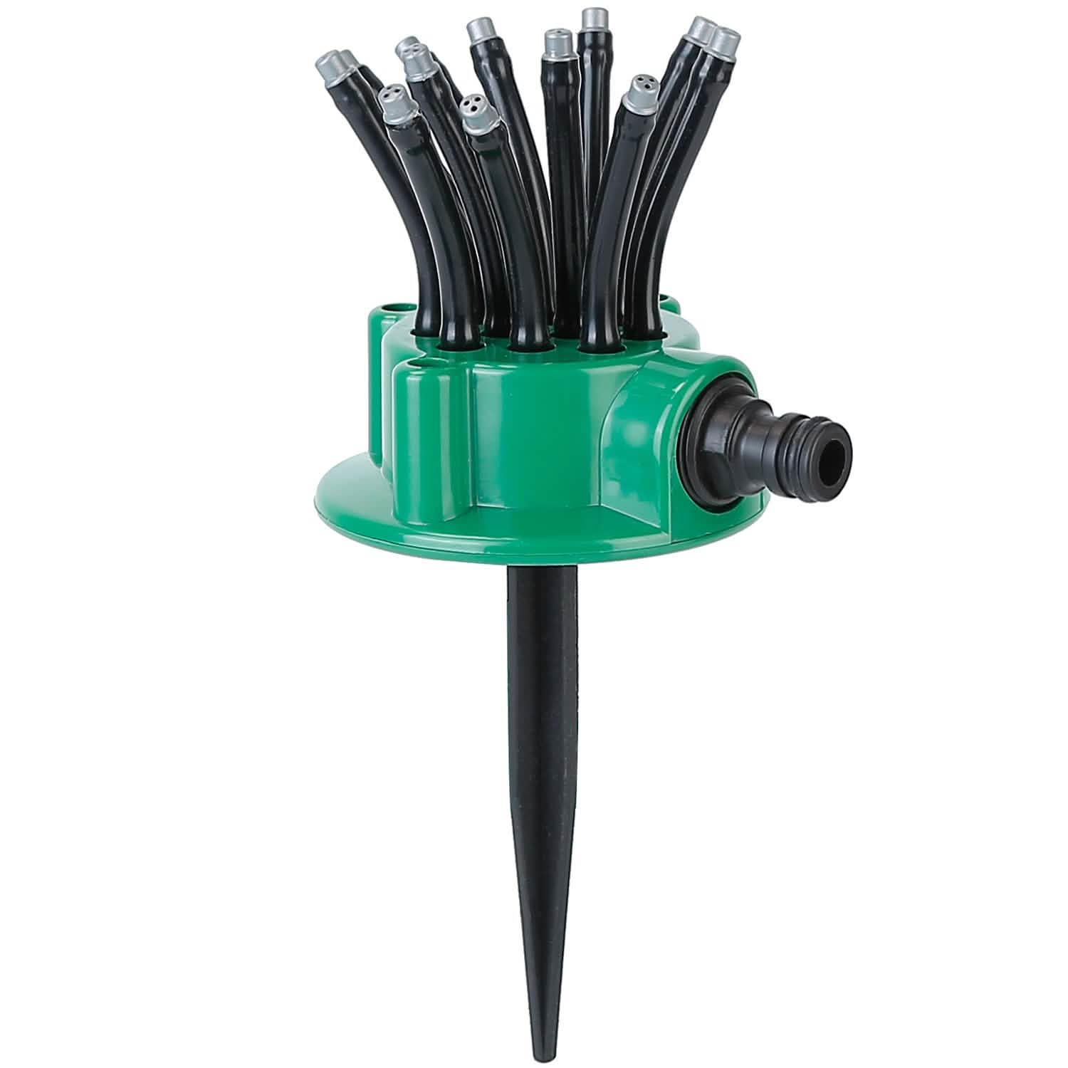 360° Flexible Lawn Sprinkler Automatic 12 Tubes Garden Water Irrigation Sprayers by DailySale