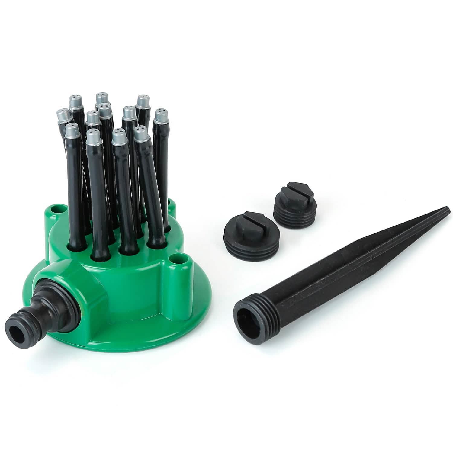 360° Flexible Lawn Sprinkler Automatic 12 Tubes Garden Water Irrigation Sprayers by DailySale