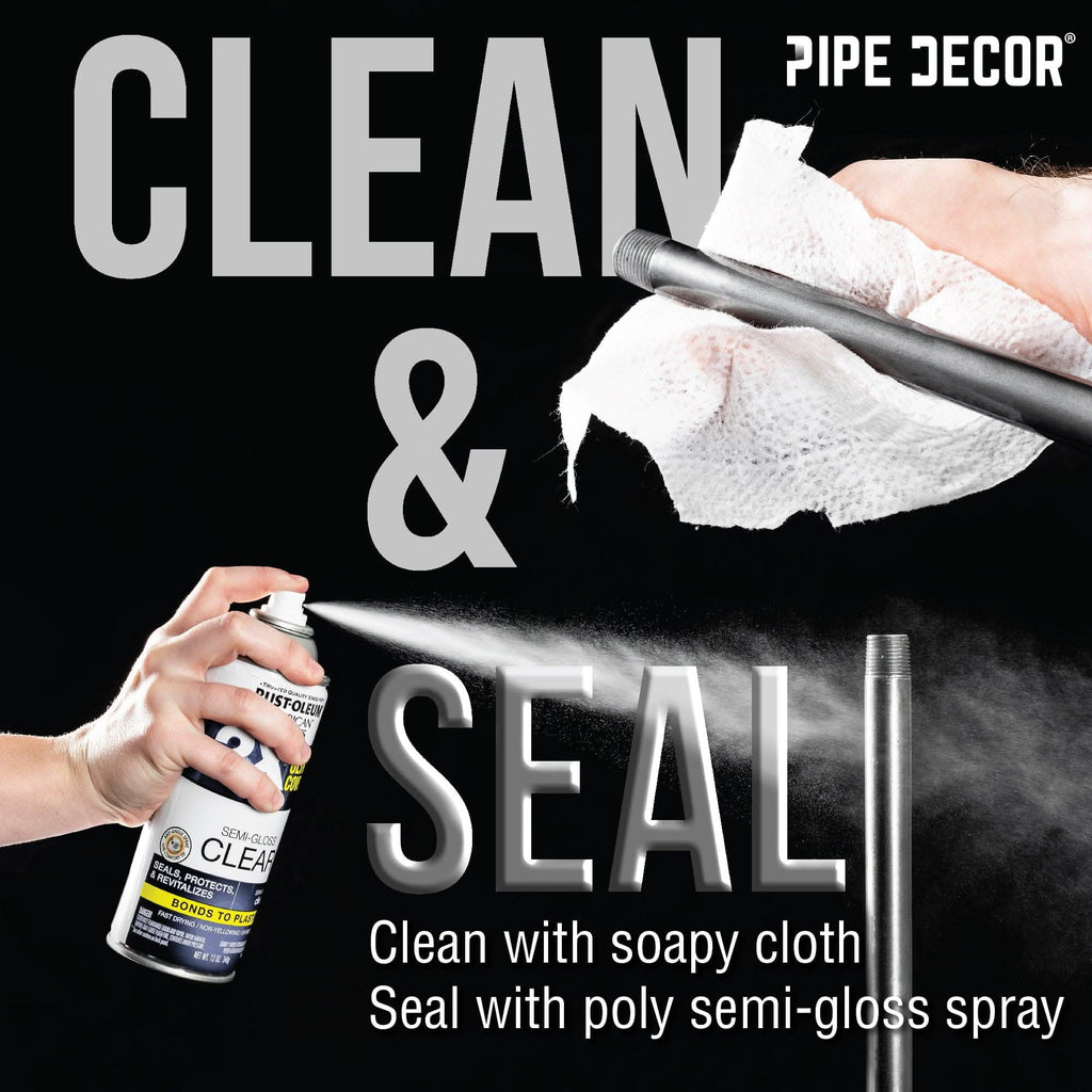 1 in. x 60 in. Black Pipe by PIPE DECOR