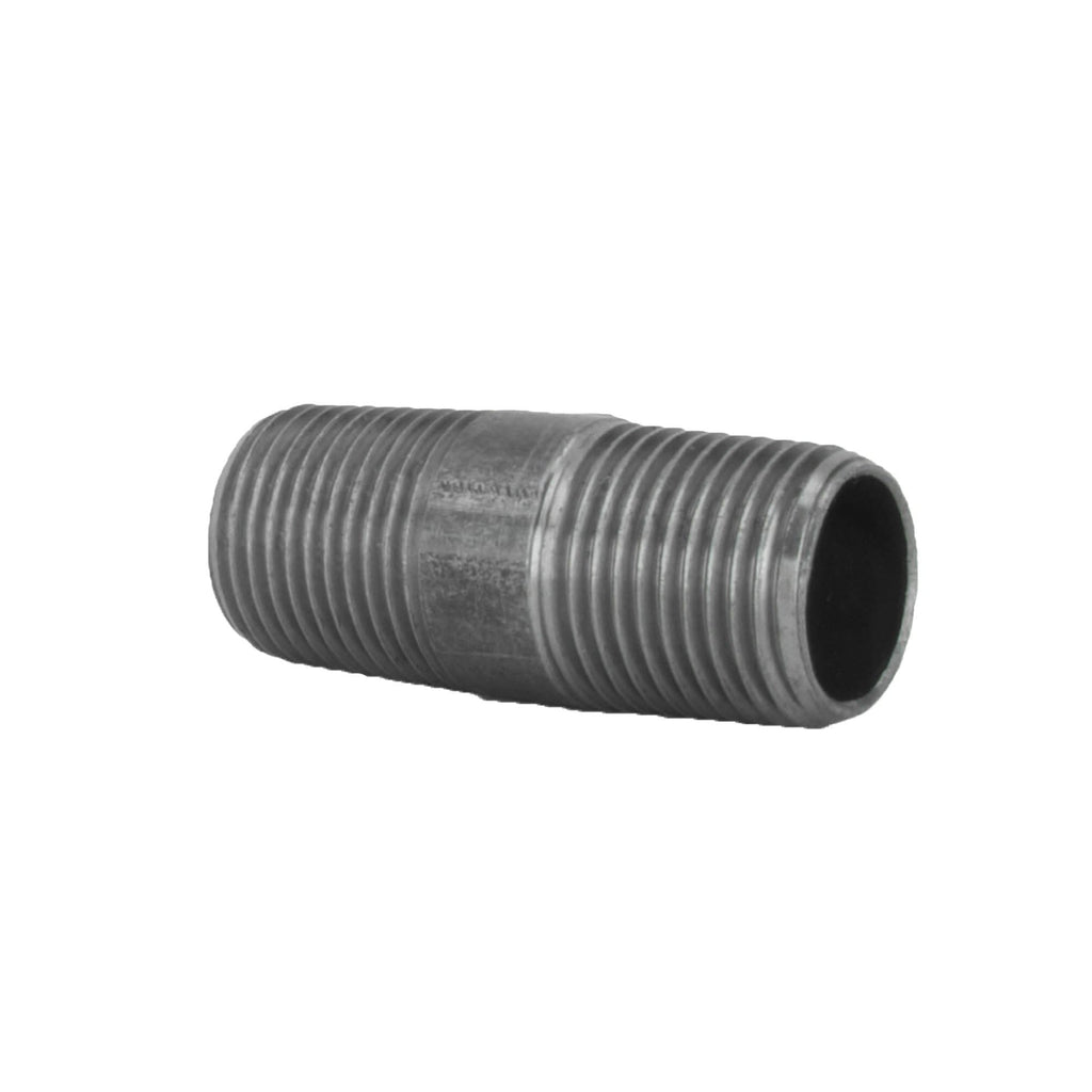 1/2 in. x 1 1/2 in. Black Pipe by PIPE DECOR