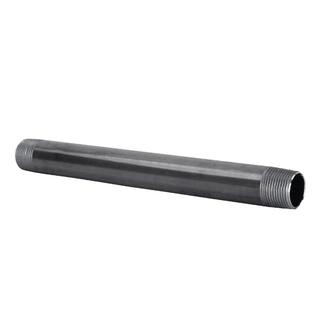 3/4 in. x 8 in. Black Pipe by PIPE DECOR