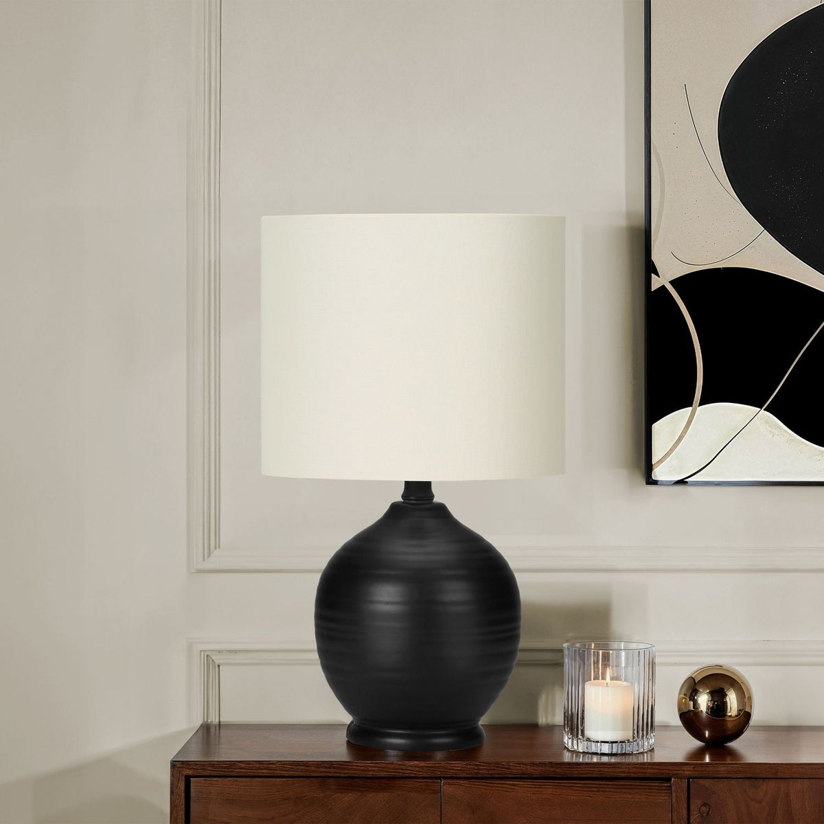 Lighting, Table Lamp, Ceramic, Transitional - Black by Unique Piece Furniture