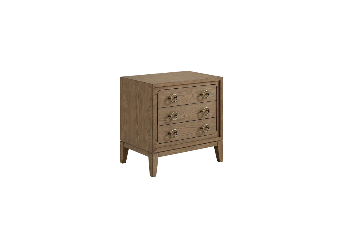 3 Drawer Nightstand With USB - Latte by Unique Piece Furniture