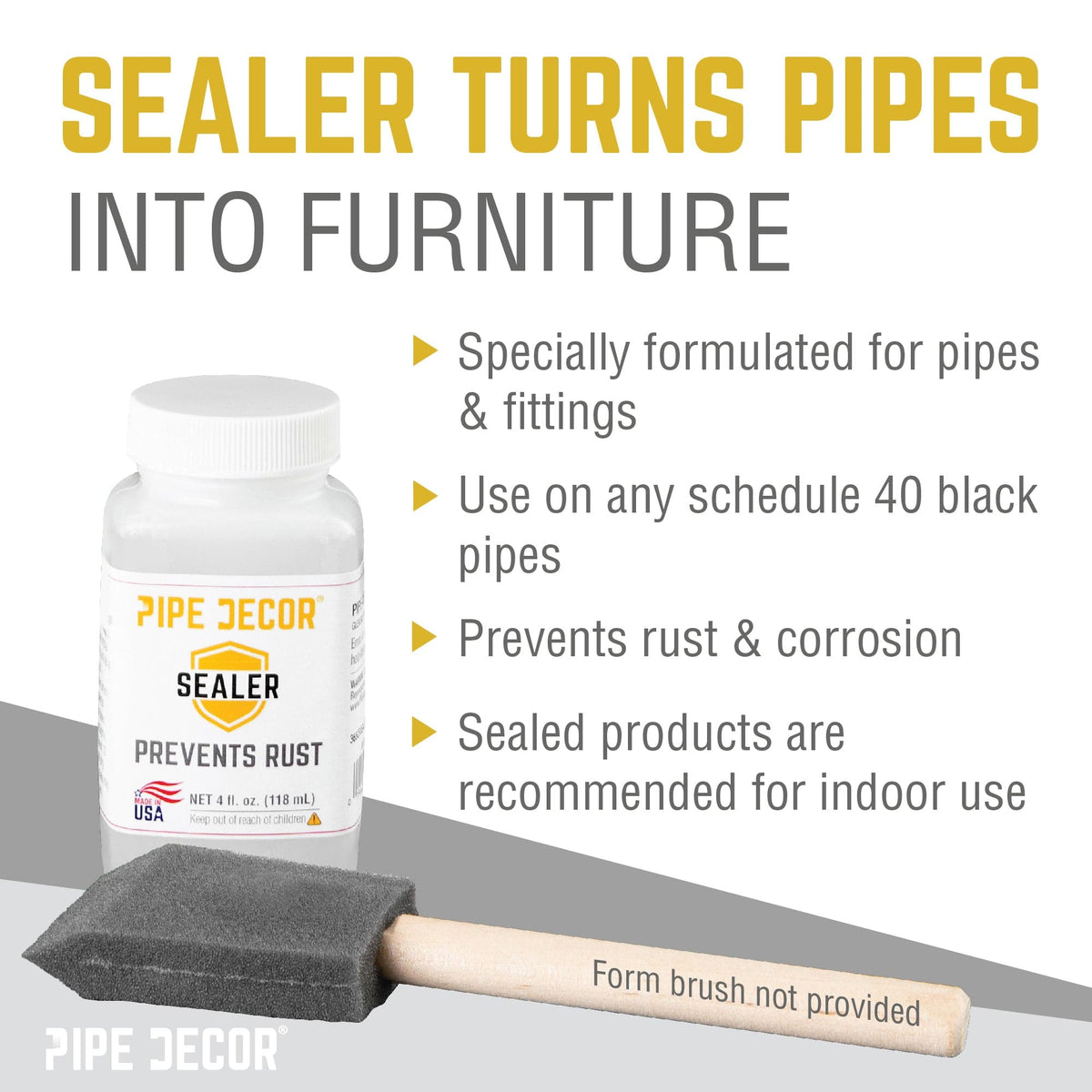 PIPE DECOR 4 oz. Sealer by PIPE DECOR