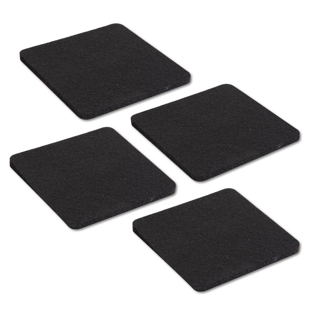 Heavy Duty Square Felt Pad for 1 in. Pipe Floor Flange, 3.5 in. x 3.5 in. (4-Pack) by PIPE DECOR