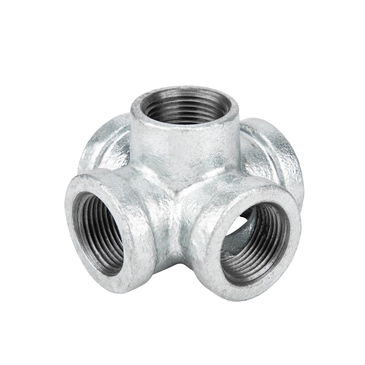 1 in. Galvanized 5-Way Fitting by PIPE DECOR