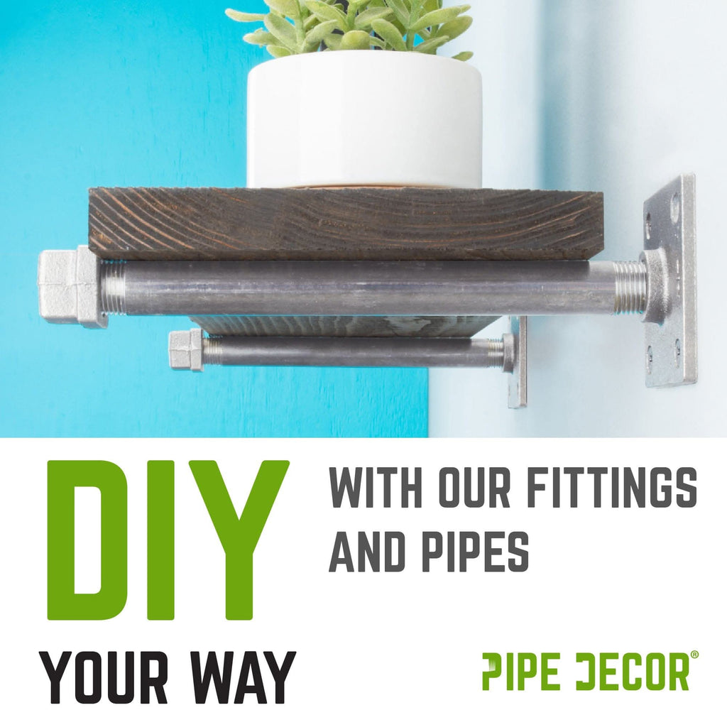3/4 in. Galvanized Square Cap by PIPE DECOR