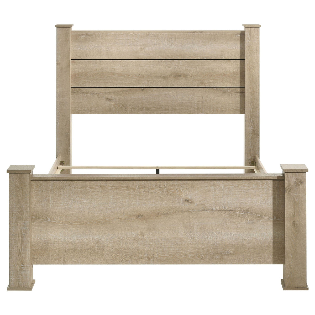 Oakglen 55-inch Queen Panel Bed Weathered Oak by Unique Piece Furniture