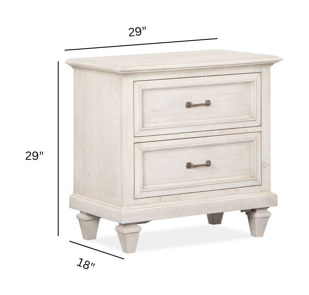 Newport - Drawer Nightstand - Alabaster by Unique Piece Furniture