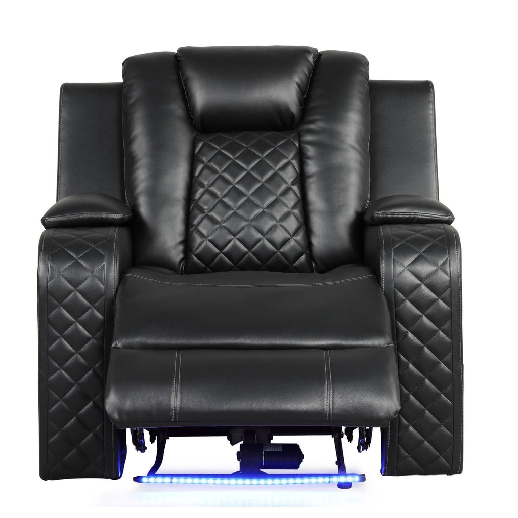Benz - LED & Power Recliner Chair by Unique Piece Furniture