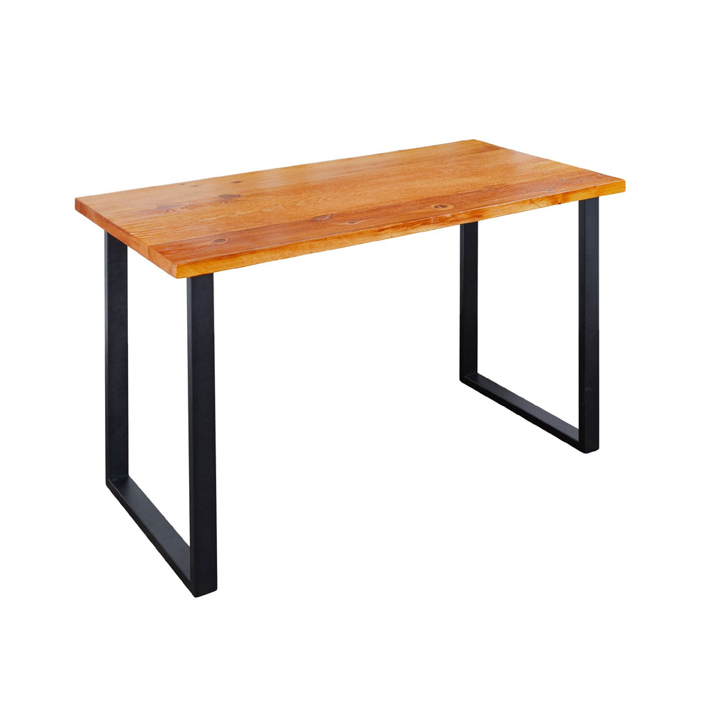 Skyline Sunset Cedar Solid Wood Desk with 28 in. Landscape Legs by PIPE DECOR