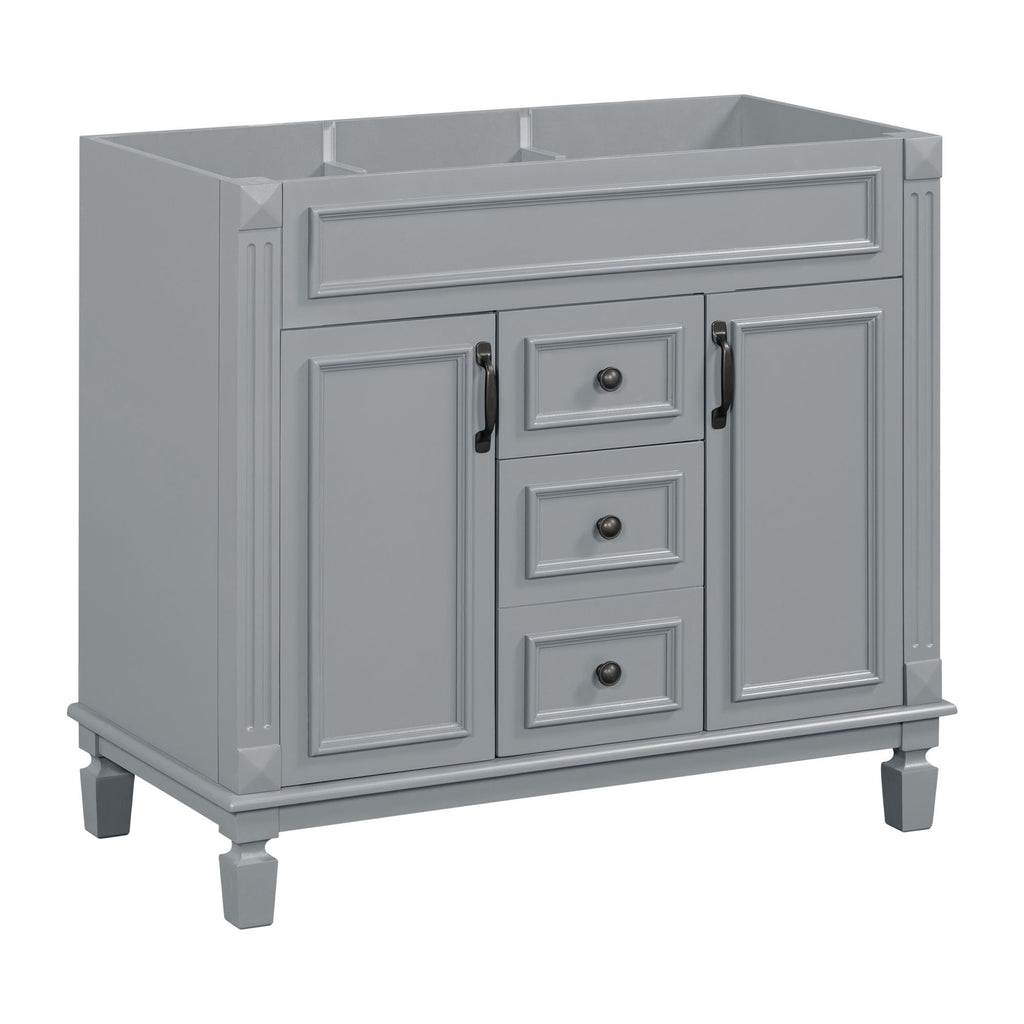Bathroom Vanity Cabinet With 2 Soft Closing Doors And 2 Drawers by Unique Piece Furniture