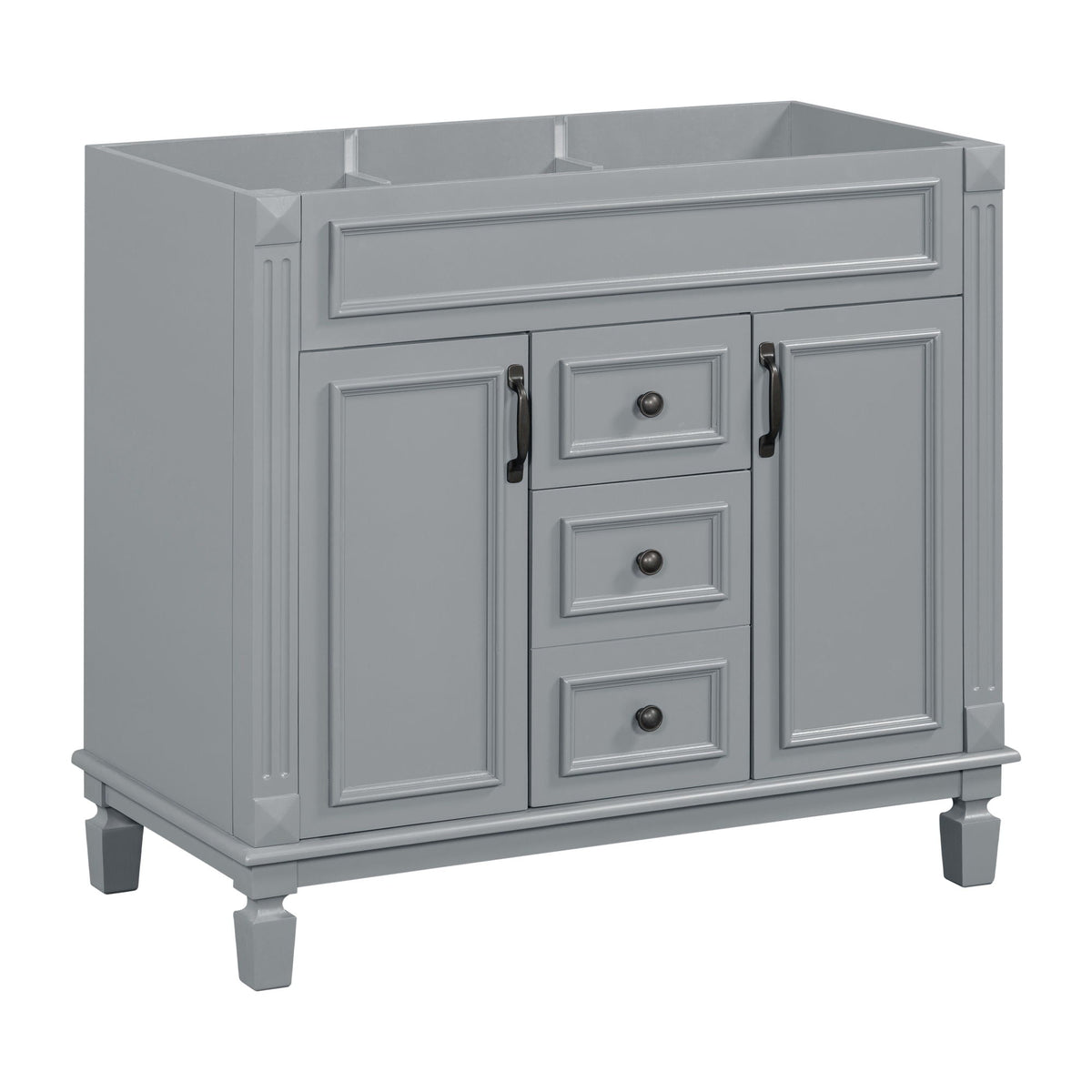 Bathroom Vanity Cabinet With 2 Soft Closing Doors And 2 Drawers by Unique Piece Furniture