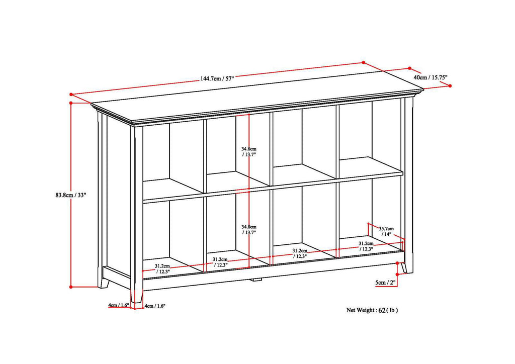 Amherst - Cube Storage Bookcase by Unique Piece Furniture