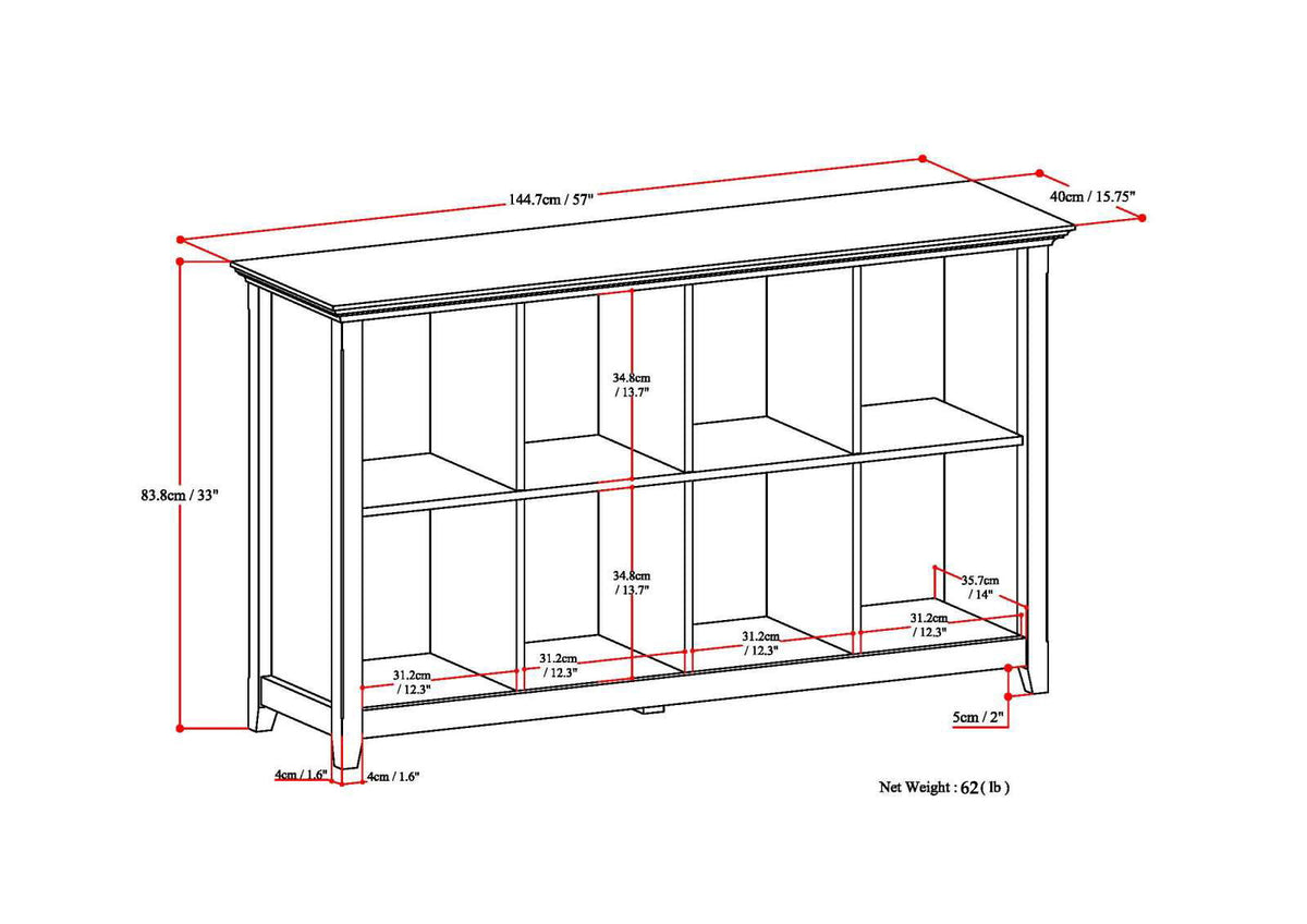 Amherst - Cube Storage Bookcase by Unique Piece Furniture