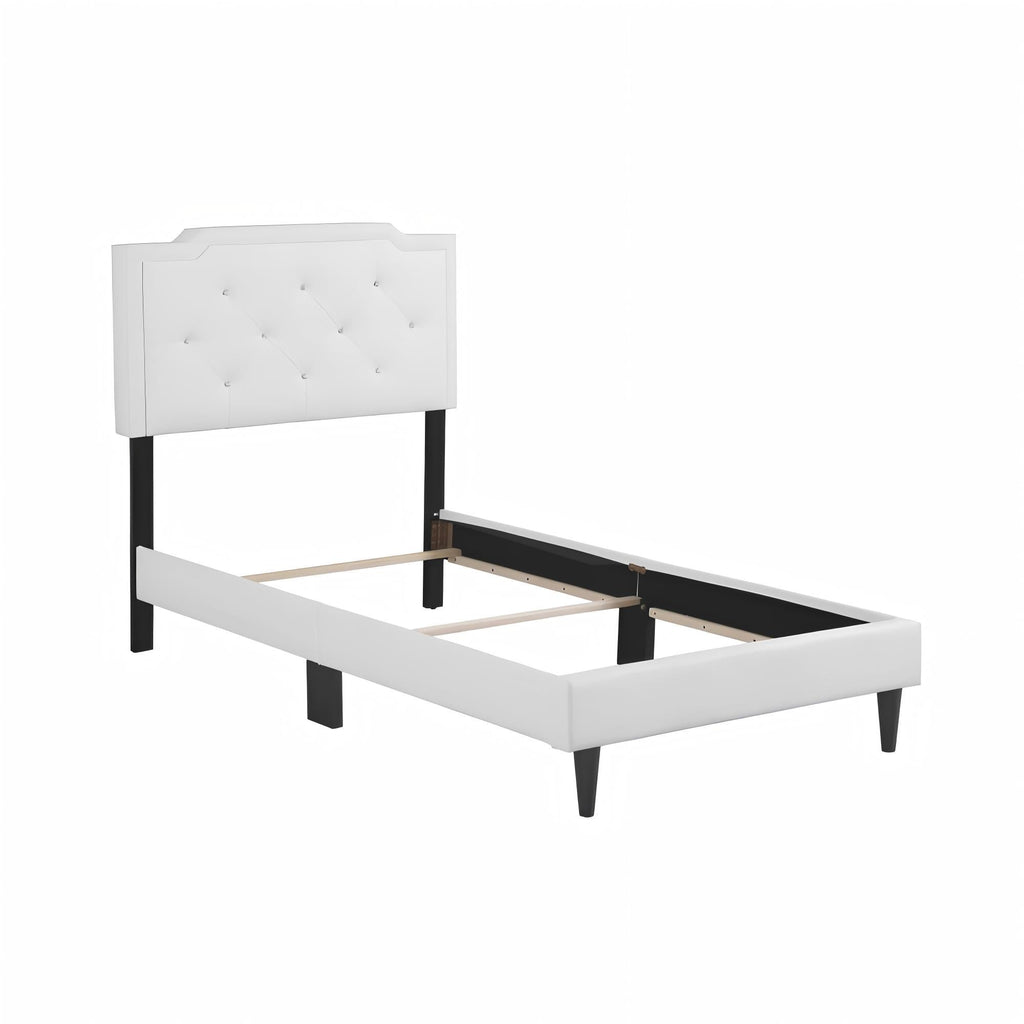 Button Tufted Bed Charming For Cozy Spaces by Unique Piece Furniture