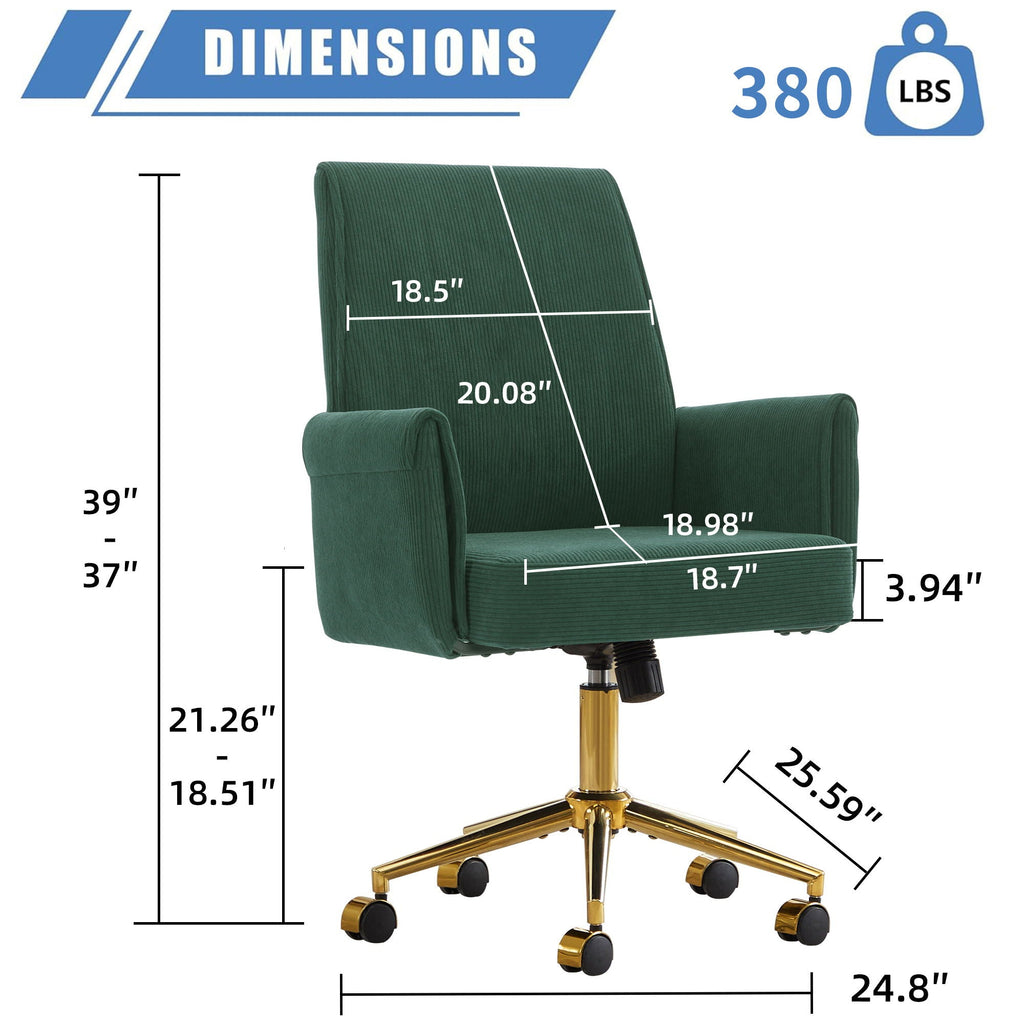 Ergonomic Mid Back Office Chair by Unique Piece Furniture