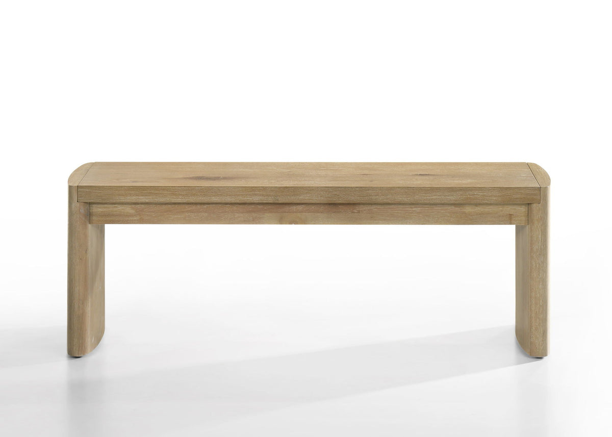 Magnus - Wide Dining Bench - Wooden Oak by Unique Piece Furniture