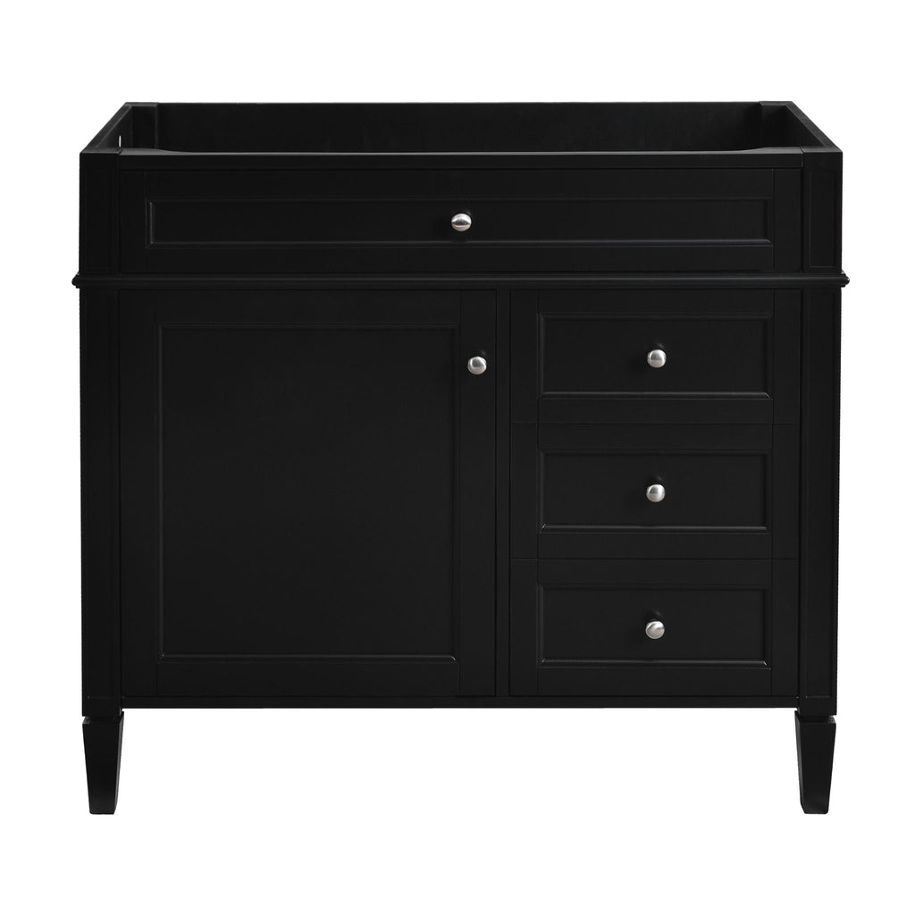 Bathroom Vanity With 2 Drawers And Tip-Out Drawer, Storage Cabinet by Unique Piece Furniture