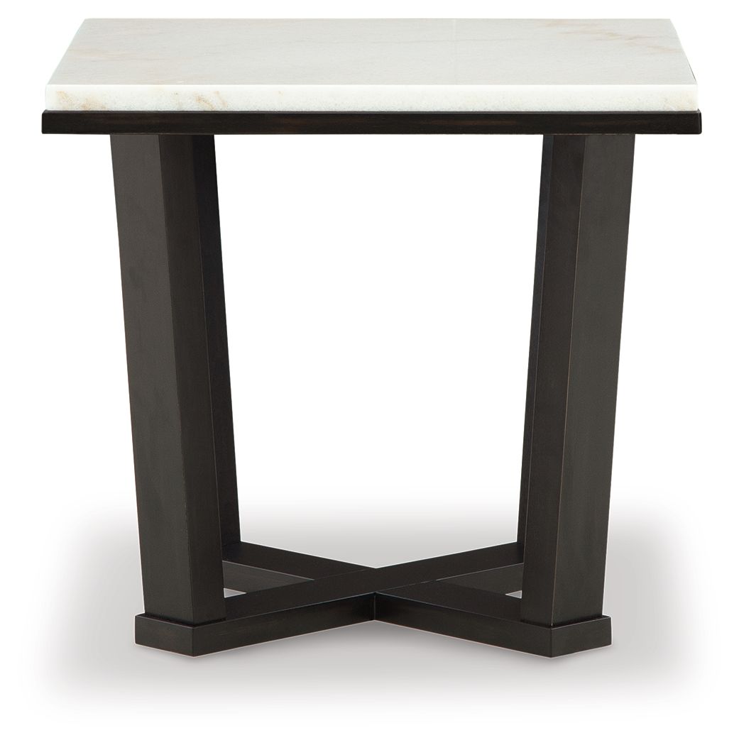 Fostead - Square End Table - White / Espresso by Unique Piece Furniture