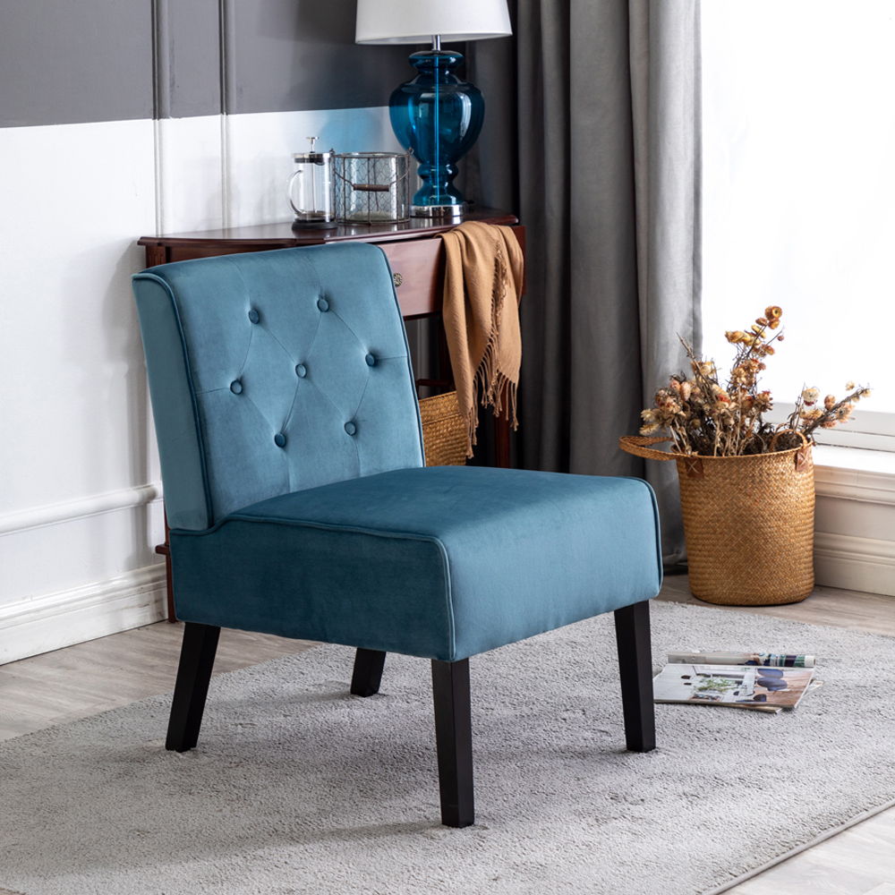 Reese - Living Room Armless Button Tufted Pattern Accent Chair (Set of 2) by Unique Piece Furniture