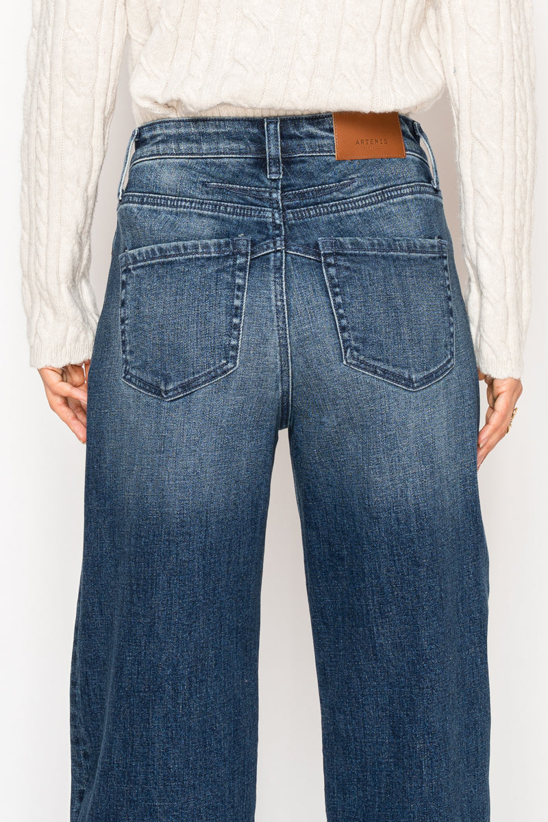 Tummy Control High Rise A-wide Jeans by Artemis Vintage